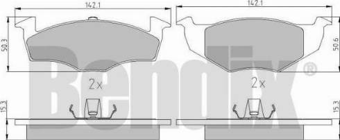 BENDIX 510366 - Тормозные колодки, дисковые, комплект www.autospares.lv