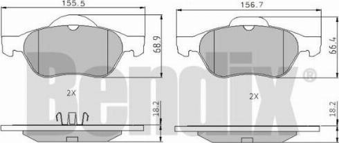 BENDIX 510376 - Bremžu uzliku kompl., Disku bremzes autospares.lv