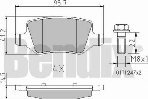 BENDIX 510209 - Bremžu uzliku kompl., Disku bremzes autospares.lv