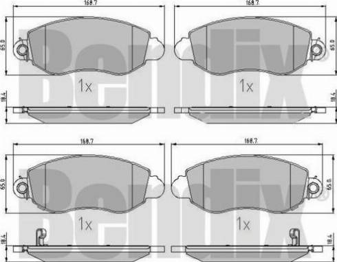 BENDIX 510207 - Bremžu uzliku kompl., Disku bremzes www.autospares.lv