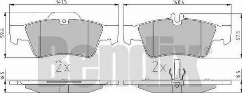 BENDIX 510214 - Тормозные колодки, дисковые, комплект www.autospares.lv