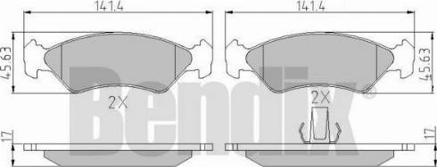 BENDIX 510281 - Тормозные колодки, дисковые, комплект www.autospares.lv