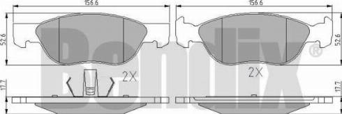 BENDIX 510279 - Bremžu uzliku kompl., Disku bremzes autospares.lv