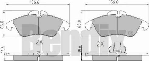 BENDIX 510270 - Bremžu uzliku kompl., Disku bremzes autospares.lv