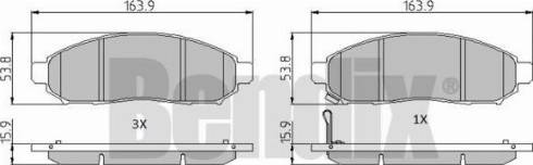 BENDIX 510756 - Brake Pad Set, disc brake www.autospares.lv