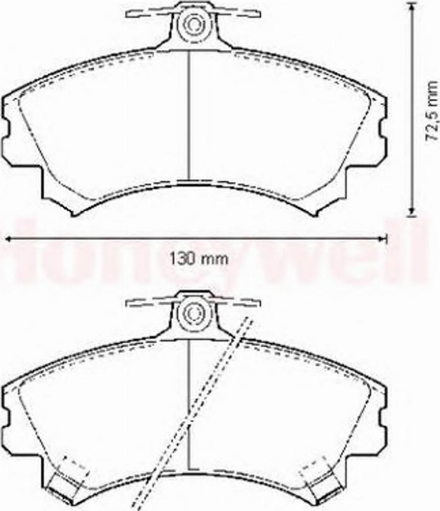 BENDIX 571940B - Brake Pad Set, disc brake www.autospares.lv