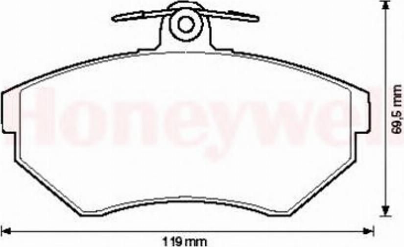 BENDIX 571955B - Тормозные колодки, дисковые, комплект www.autospares.lv