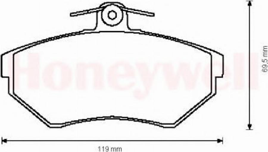 BENDIX 571969B - Brake Pad Set, disc brake www.autospares.lv