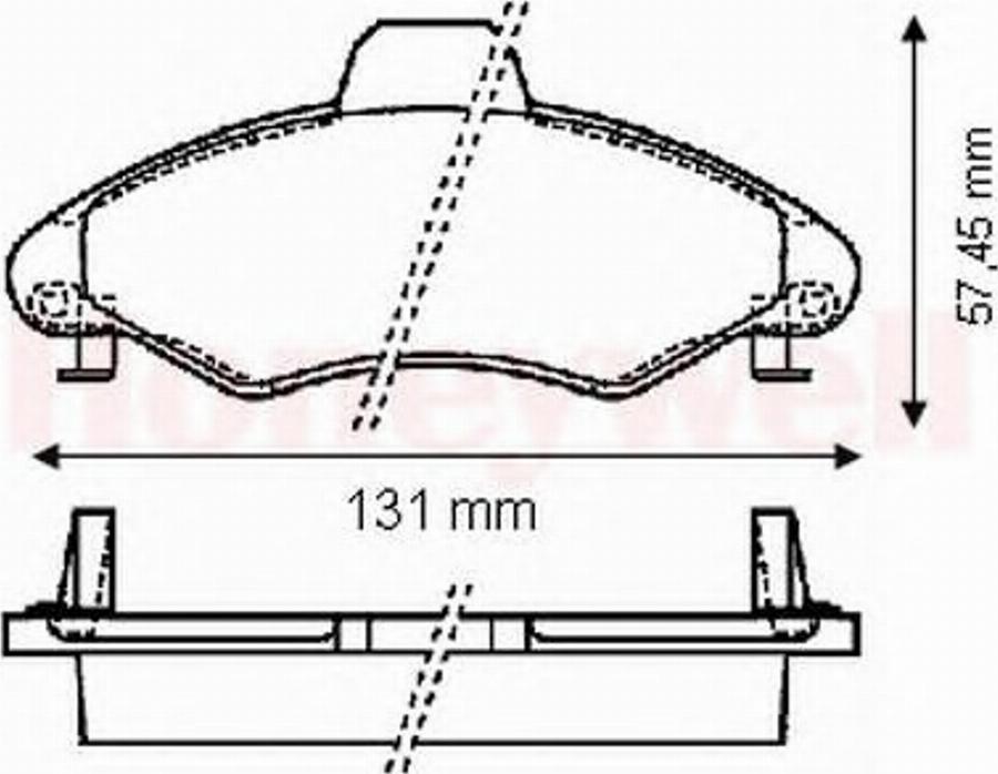 BENDIX 571964B - Тормозные колодки, дисковые, комплект www.autospares.lv