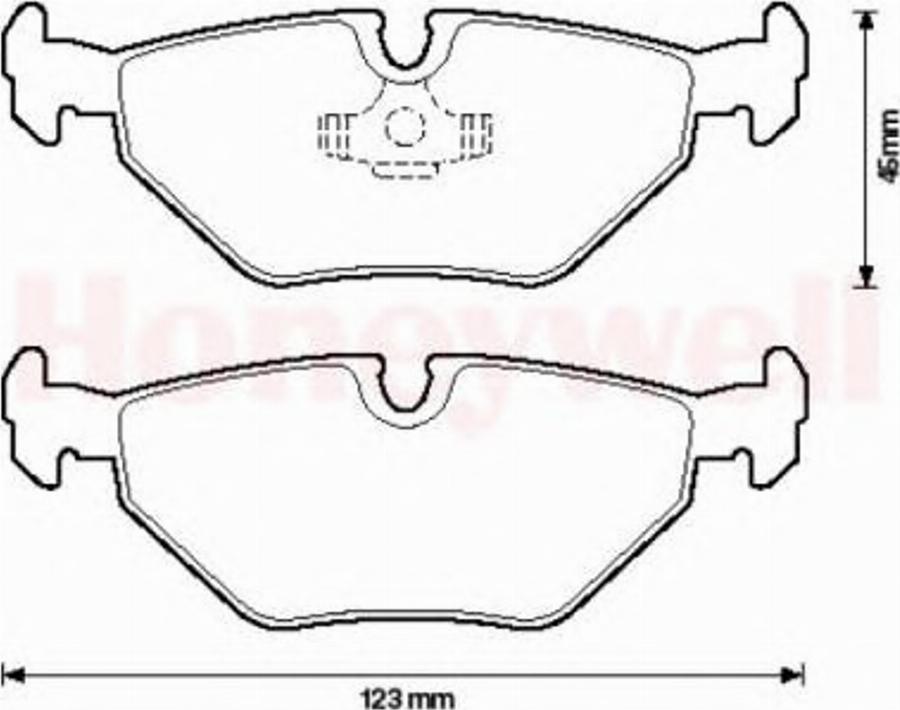 BENDIX 571960B - Тормозные колодки, дисковые, комплект www.autospares.lv