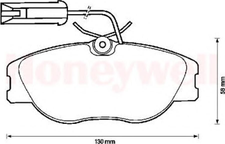 BENDIX 571905B - Brake Pad Set, disc brake www.autospares.lv