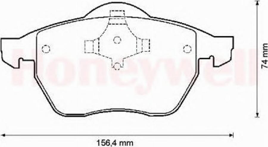 BENDIX 571900B - Bremžu uzliku kompl., Disku bremzes autospares.lv