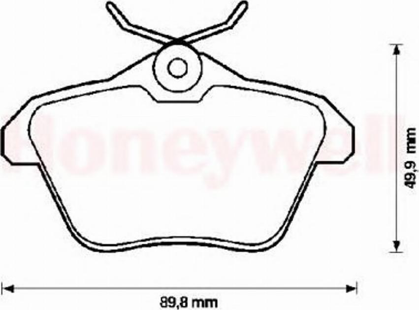 BENDIX 571908B - Тормозные колодки, дисковые, комплект www.autospares.lv