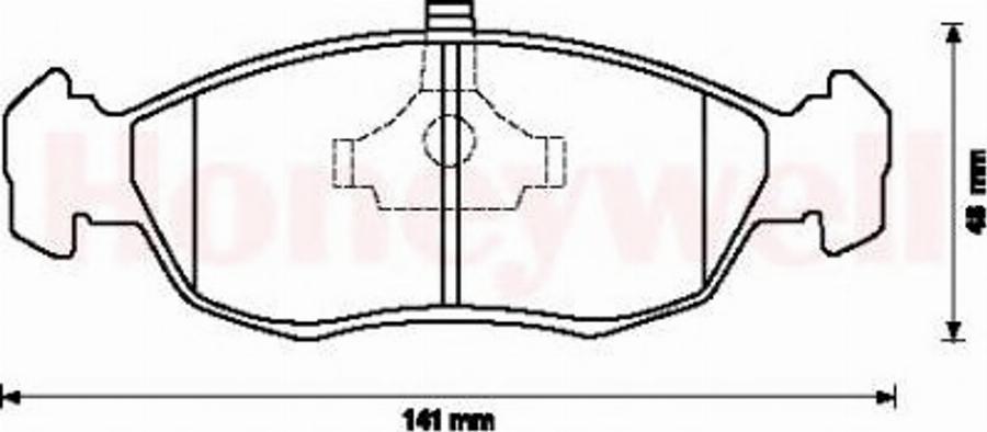 BENDIX 571902B - Brake Pad Set, disc brake www.autospares.lv