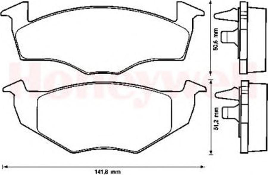 BENDIX 571915B - Тормозные колодки, дисковые, комплект www.autospares.lv