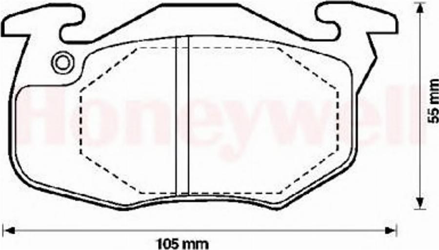 BENDIX 571911X - Brake Pad Set, disc brake www.autospares.lv