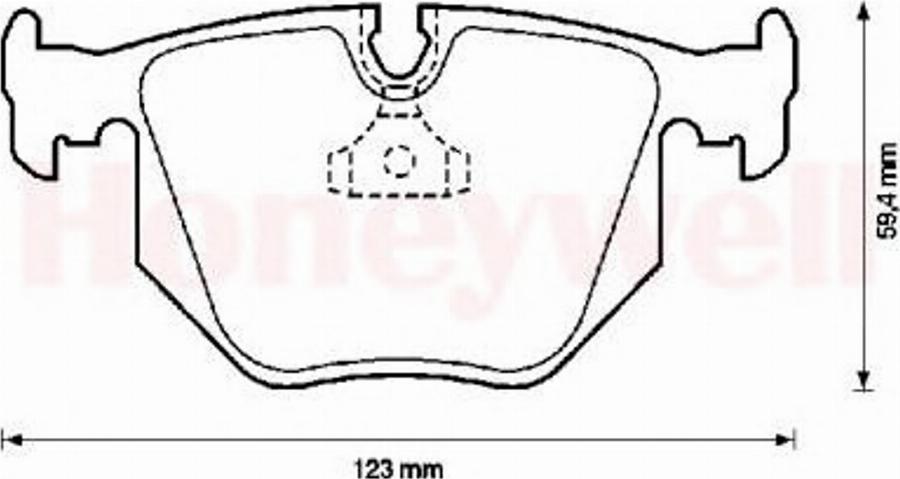 BENDIX 571918B - Brake Pad Set, disc brake www.autospares.lv