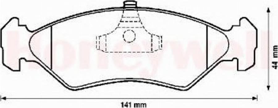 BENDIX 571913B - Тормозные колодки, дисковые, комплект www.autospares.lv