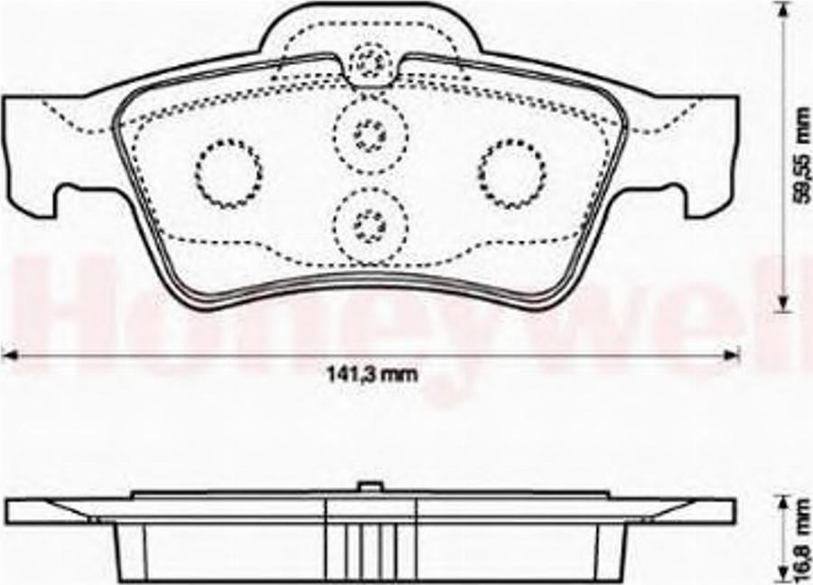 BENDIX 571989B - Тормозные колодки, дисковые, комплект www.autospares.lv