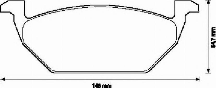 BENDIX 571985B - Brake Pad Set, disc brake www.autospares.lv