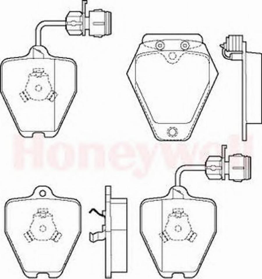 BENDIX 571983B - Brake Pad Set, disc brake www.autospares.lv