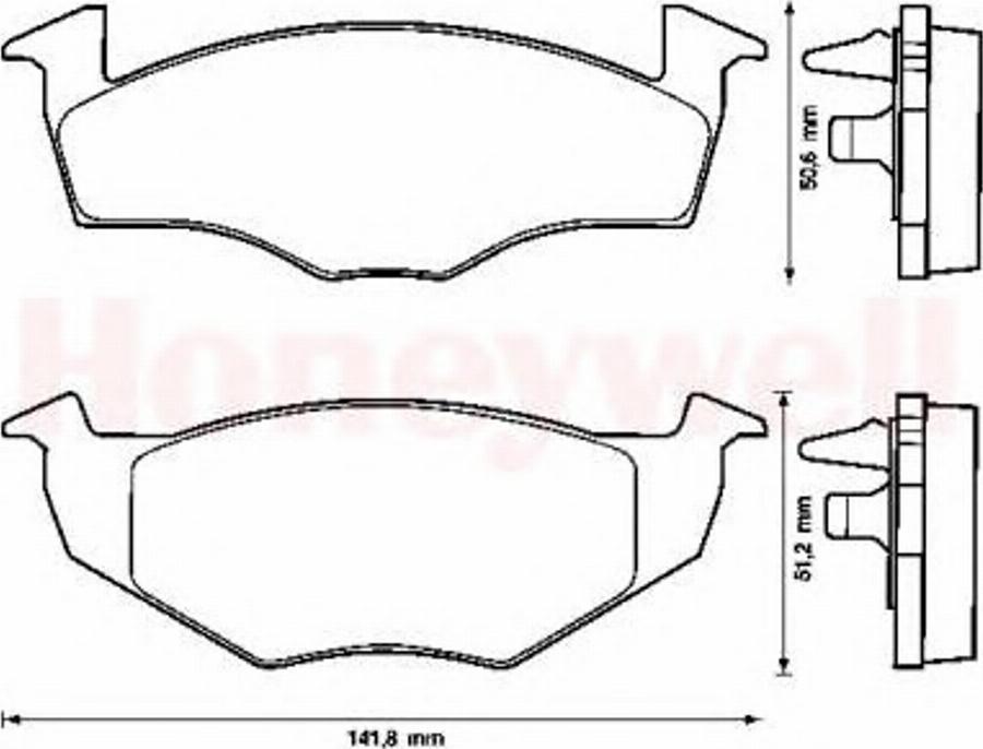 BENDIX 571939 B - Тормозные колодки, дисковые, комплект www.autospares.lv