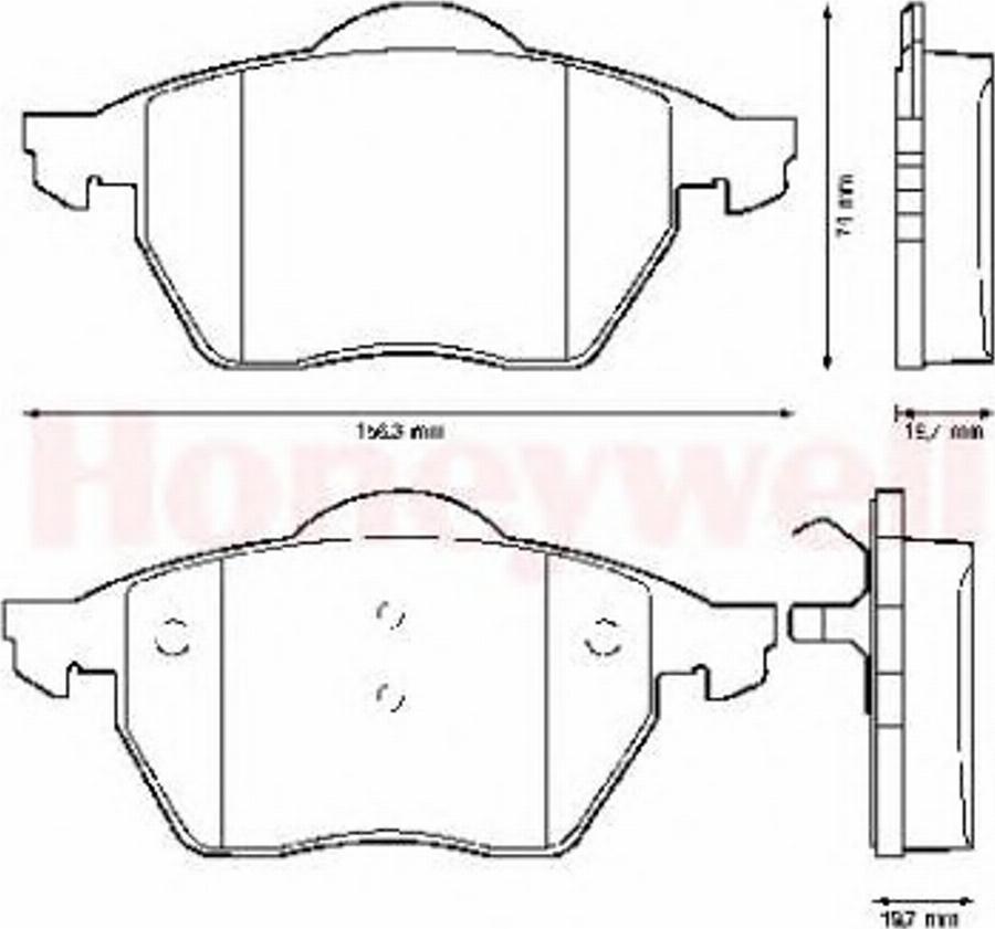 BENDIX 571935B - Bremžu uzliku kompl., Disku bremzes autospares.lv