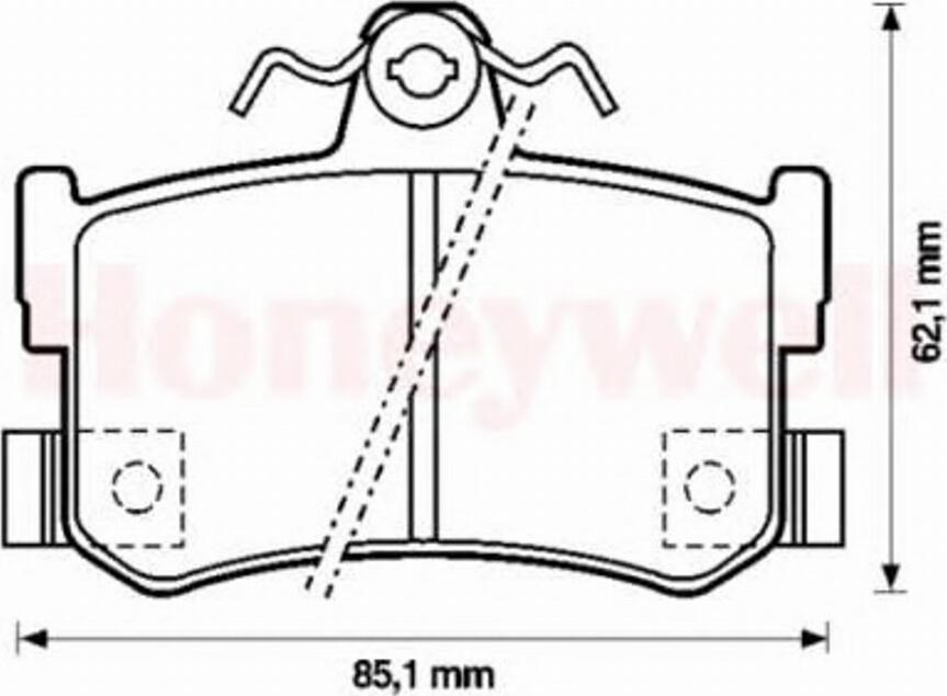 BENDIX 571938 B - Bremžu uzliku kompl., Disku bremzes autospares.lv