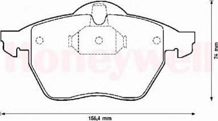 BENDIX 571920B - Brake Pad Set, disc brake www.autospares.lv