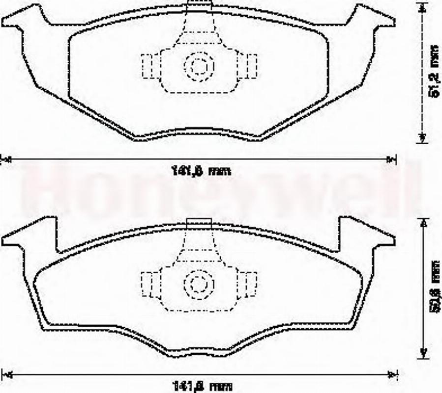 BENDIX 571923X - Тормозные колодки, дисковые, комплект www.autospares.lv