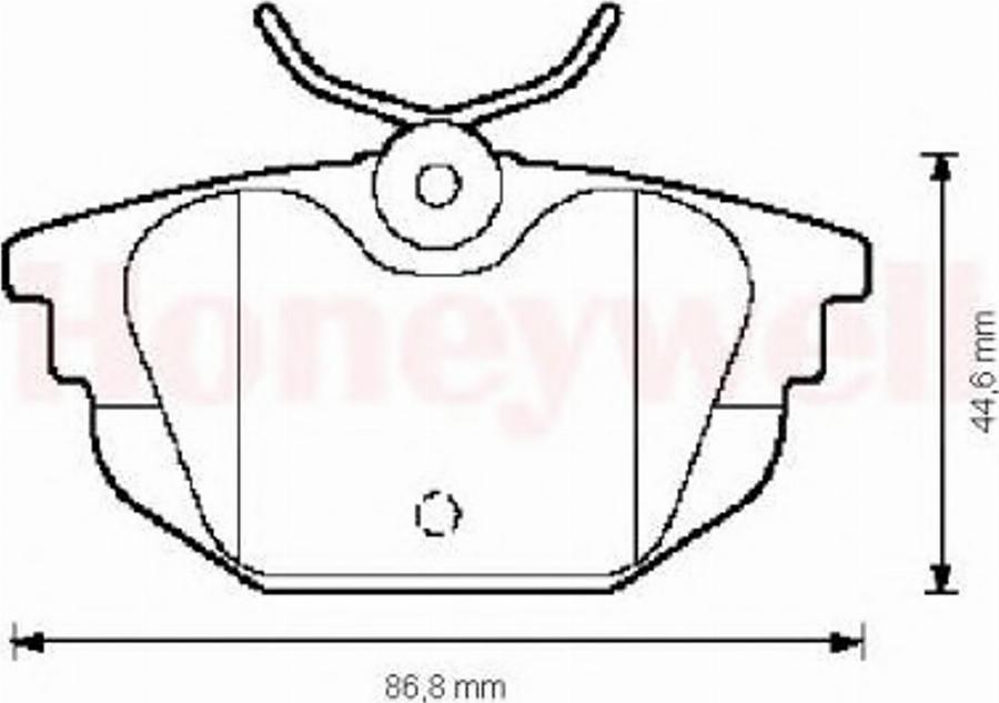 BENDIX 571979B - Тормозные колодки, дисковые, комплект www.autospares.lv