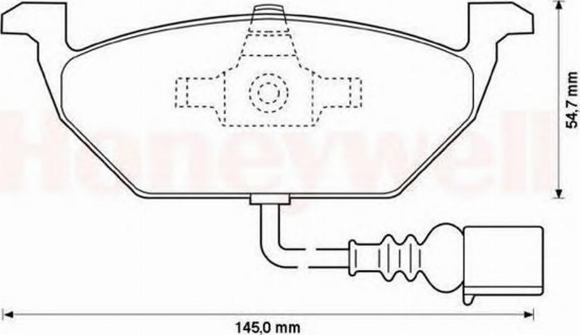 BENDIX 571971B - Bremžu uzliku kompl., Disku bremzes www.autospares.lv