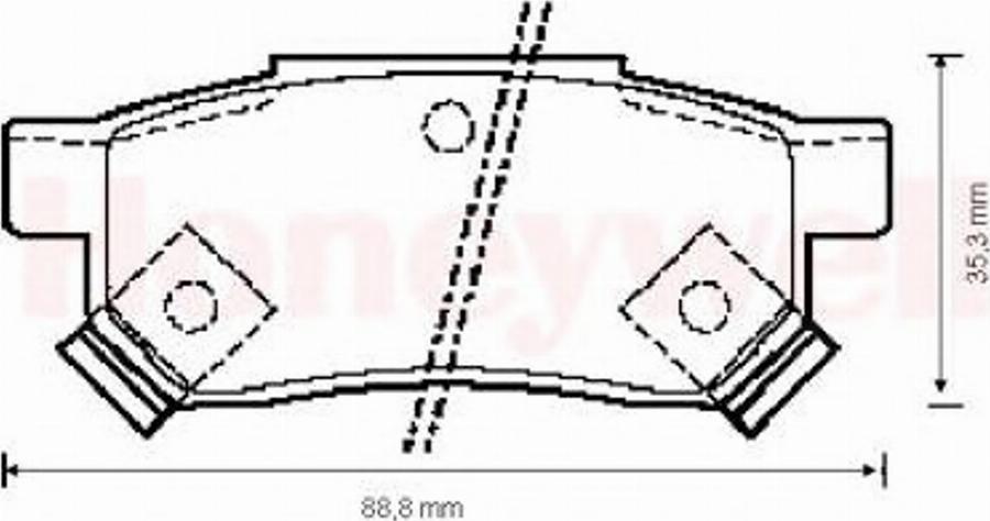 BENDIX 571977B - Bremžu uzliku kompl., Disku bremzes www.autospares.lv