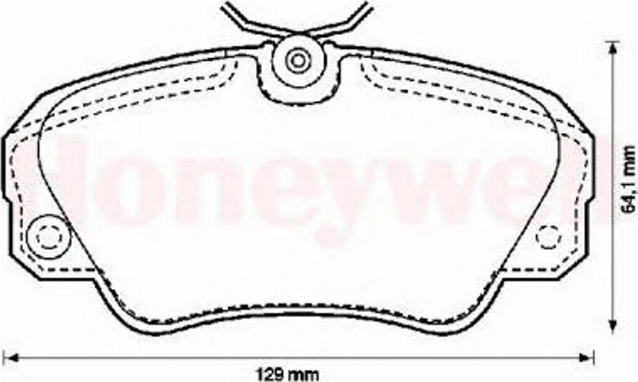 BENDIX 571493B - Brake Pad Set, disc brake www.autospares.lv