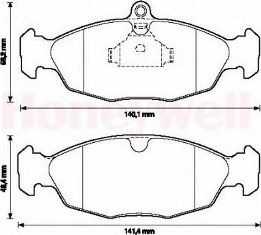 BENDIX 571492B - Bremžu uzliku kompl., Disku bremzes autospares.lv