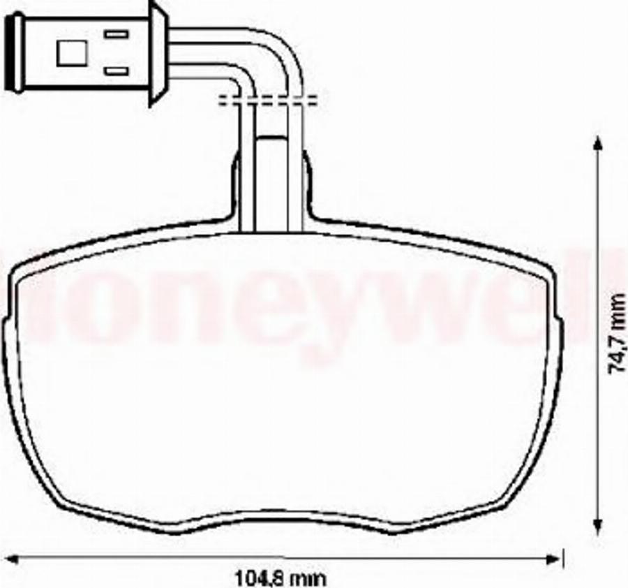 BENDIX 571444B - Тормозные колодки, дисковые, комплект www.autospares.lv