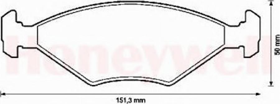 BENDIX 571448B - Тормозные колодки, дисковые, комплект www.autospares.lv