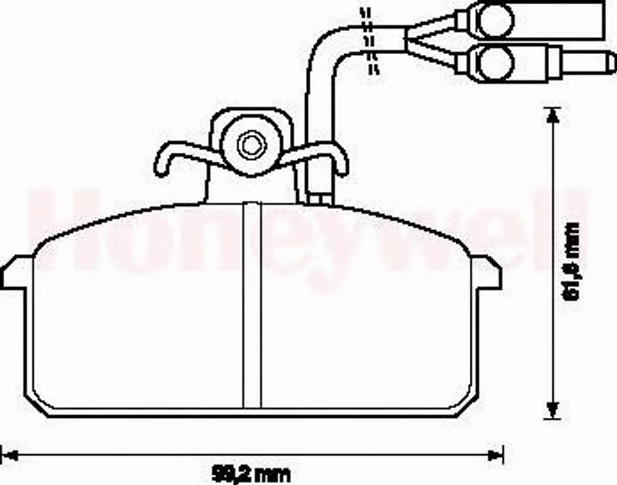 BENDIX 571455B - Brake Pad Set, disc brake www.autospares.lv