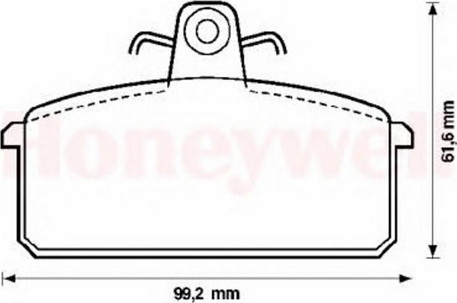 BENDIX 571453B - Тормозные колодки, дисковые, комплект www.autospares.lv