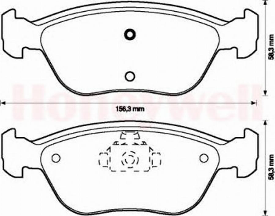 BENDIX 571457X - Brake Pad Set, disc brake www.autospares.lv