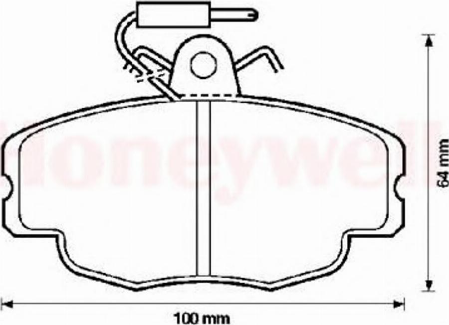 BENDIX 571405B - Bremžu uzliku kompl., Disku bremzes www.autospares.lv