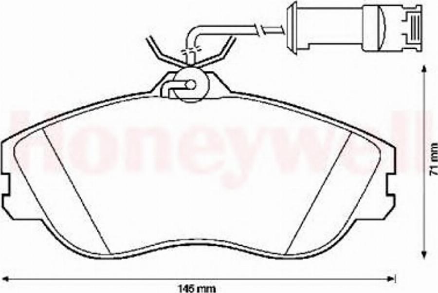 BENDIX 571402B - Bremžu uzliku kompl., Disku bremzes autospares.lv