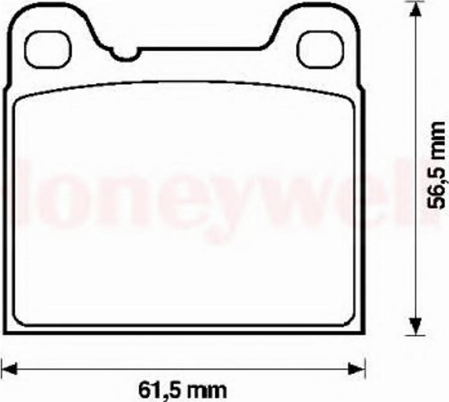 BENDIX 571417B - Brake Pad Set, disc brake www.autospares.lv