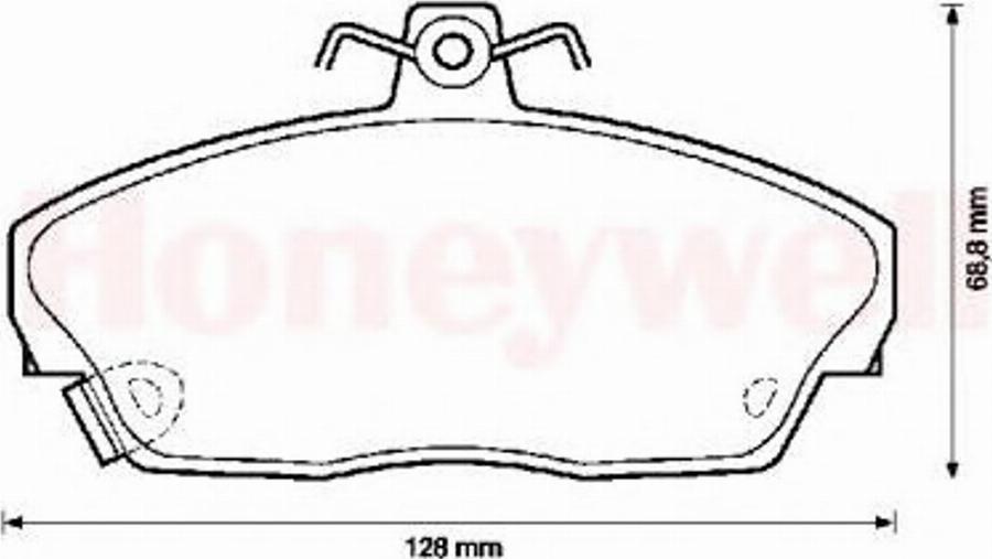 BENDIX 571438B - Brake Pad Set, disc brake www.autospares.lv