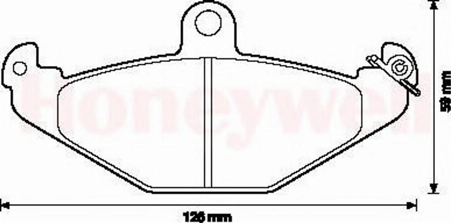 BENDIX 571425B - Bremžu uzliku kompl., Disku bremzes autospares.lv