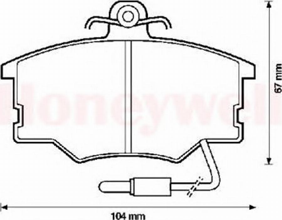 BENDIX 571426B - Тормозные колодки, дисковые, комплект www.autospares.lv