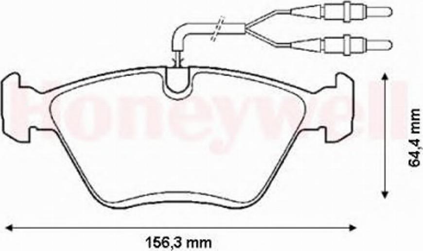 BENDIX 571420B - Bremžu uzliku kompl., Disku bremzes www.autospares.lv