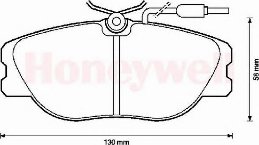 BENDIX 571423B - Brake Pad Set, disc brake www.autospares.lv