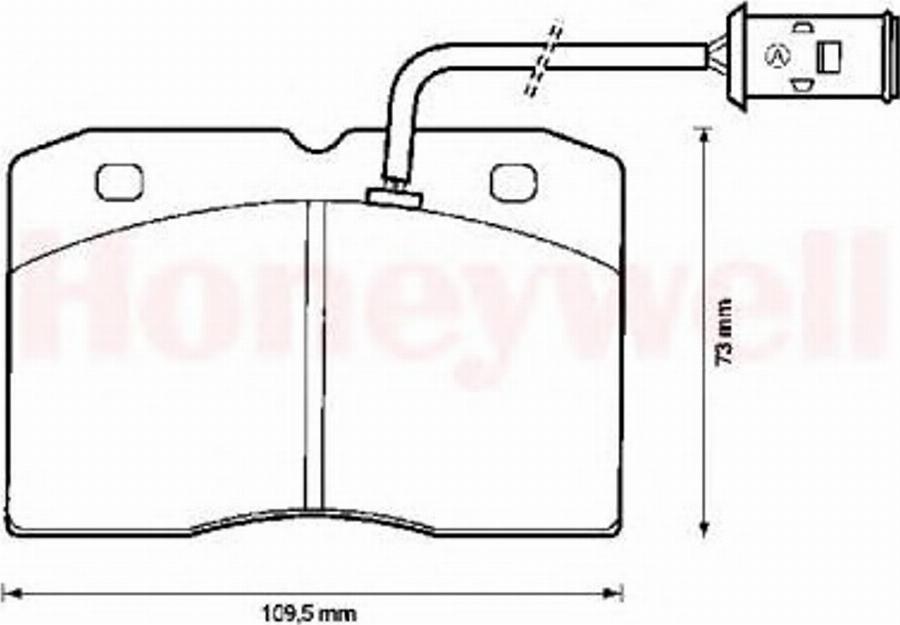 BENDIX 571422B - Bremžu uzliku kompl., Disku bremzes autospares.lv