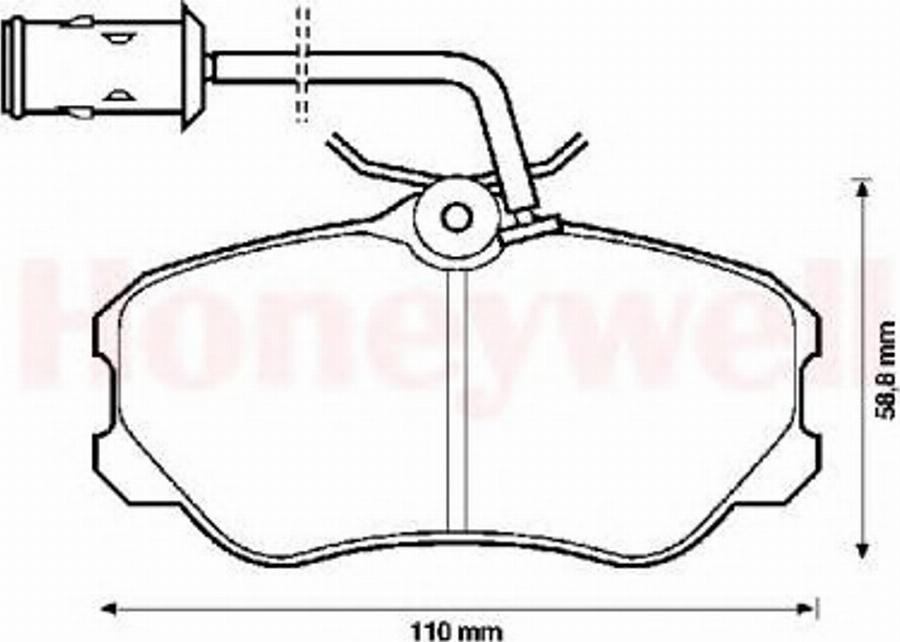 BENDIX 571471B - Тормозные колодки, дисковые, комплект www.autospares.lv